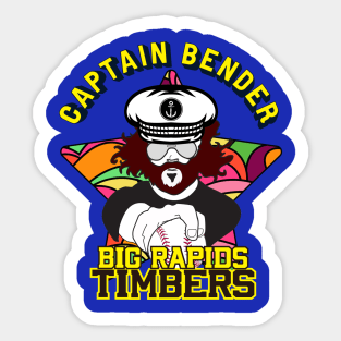 "Captain Bender" - Sleep Baseball Sticker